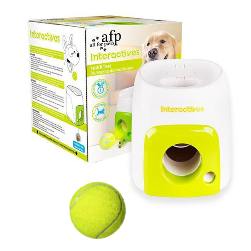 Amazon Dog Interactive Training Reward Machine Smart Pet Feeder Tennis Ball Feeder Toy Pet Supplies