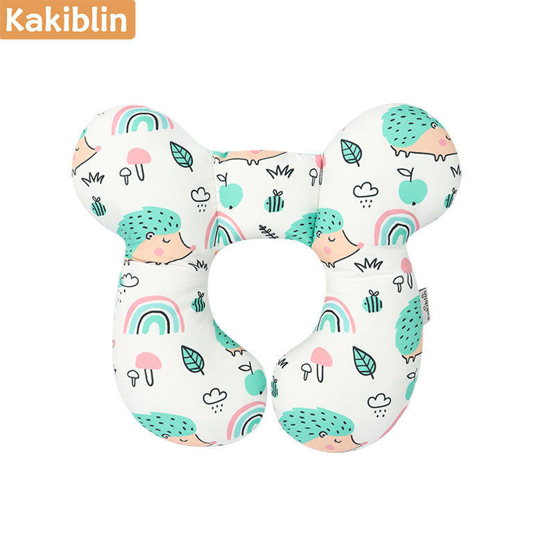 Children's head protection U-shaped pillow stroller fixed head pillow baby car safety seat sleeping head protection neck pillow