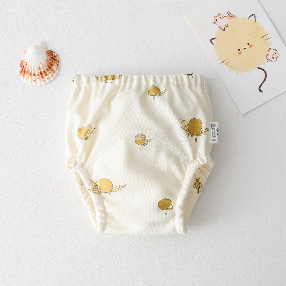ins cartoon baby pee training pants pure cotton gauze diaper learning pants baby waterproof diaper pocket diaper pants