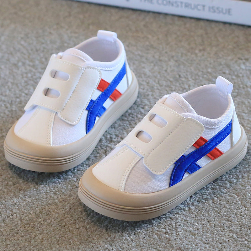 Spring and Autumn New Children's Canvas Shoes Boys Girls Skateboard Shoes Kindergarten Baby Shoes Soft Sole Sneakers Explosive Wholesale