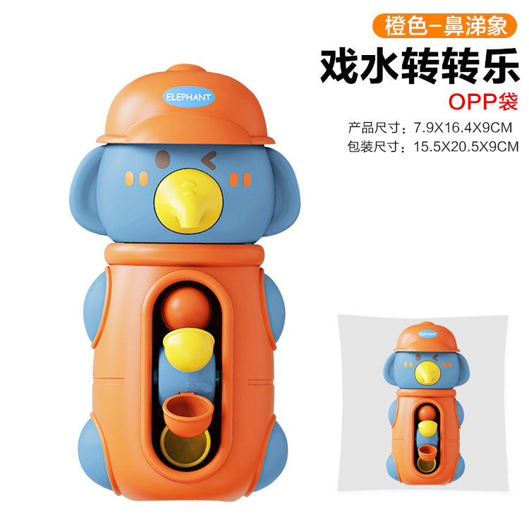 Collection of baby water toys, rotating water spray, sun shower, baby bathroom bath toys, swimming animals