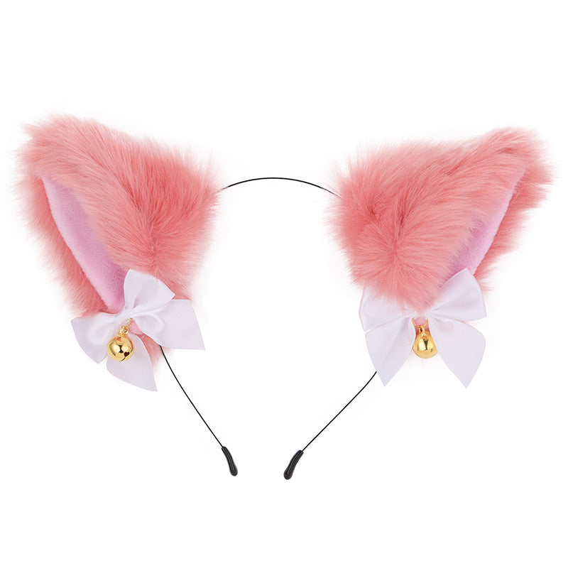 Amazon cross-border cat ear bell headband Cos cat girl hair accessories Christmas Halloween headdress accessories