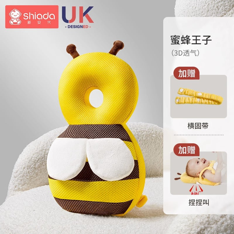 Baby anti-fall pillow baby head protection anti-fall hat cartoon children's toddler pillow anti-collision artifact breathable protective pad