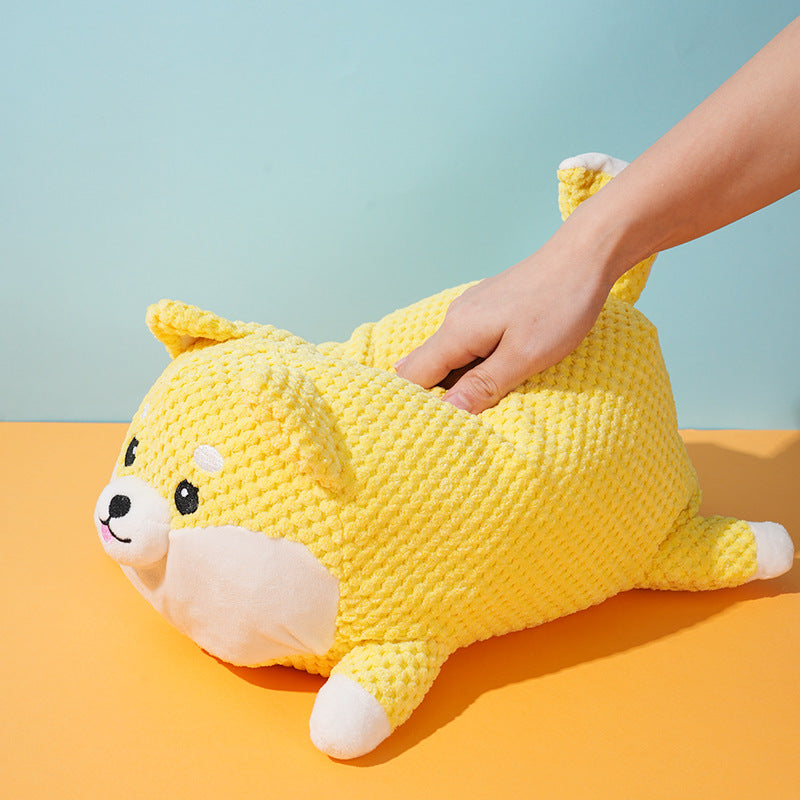 Spot dog toy plush sleeping duck chew-resistant teething sound-relieving small and medium-sized dog pet sound toy