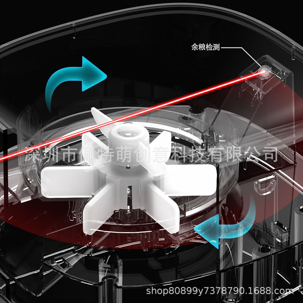 Smart pet feeder double basin cat and dog feeding automatic feeding WiFi button
