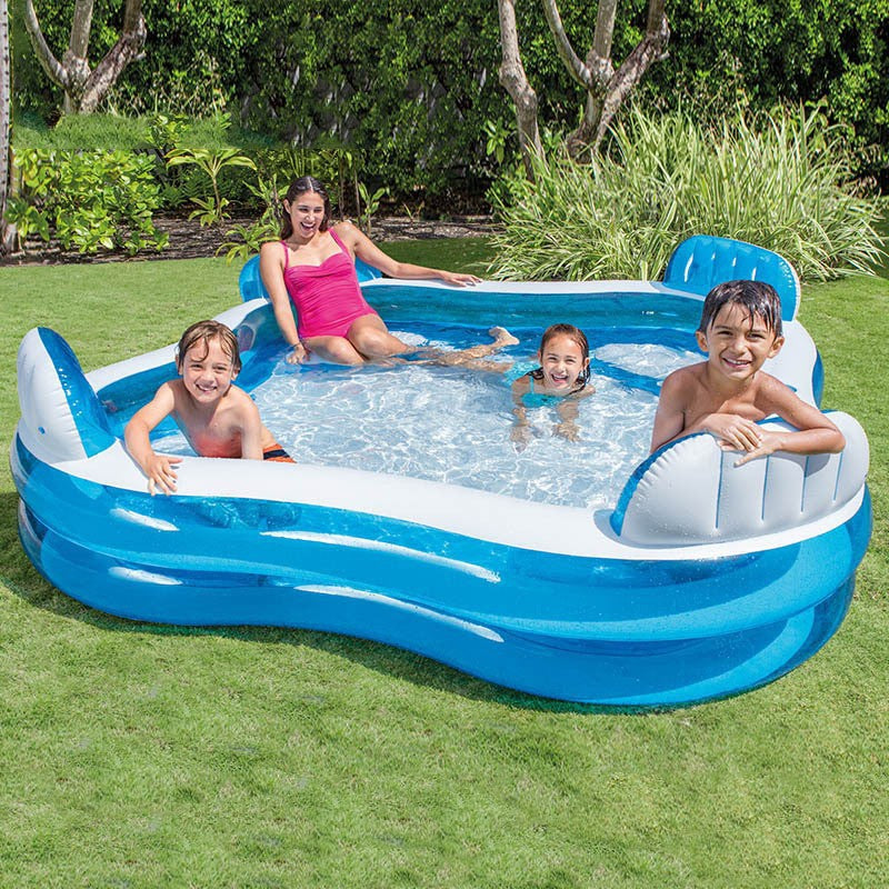 INTEX thickened swimming pool fishing pool inflatable ball pool baby paddling pool swimming pool home with slide swimming pool