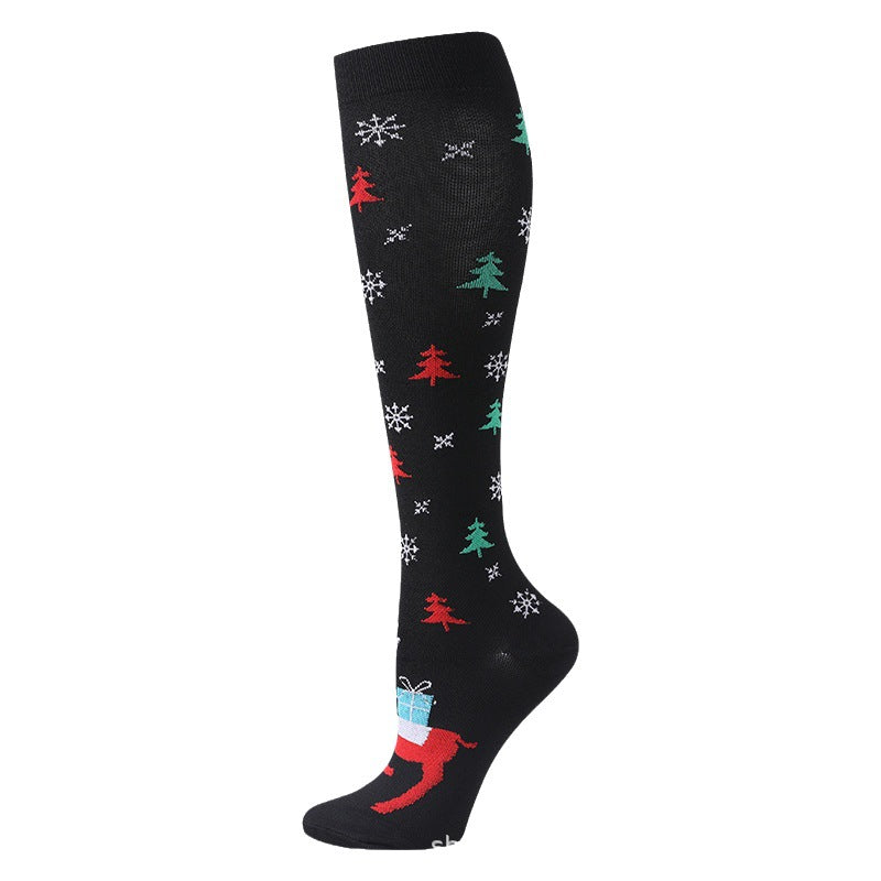 Christmas Compression Socks New Amazon Halloween Calf Socks Slim Legs Stretch Socks Leg Guards Sports Socks Wholesale