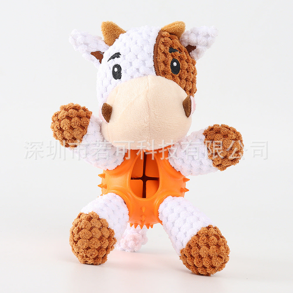 2022 Amazon new sloth plush dog toy educational food leakage sound teeth cleaning interactive companion pet supplies