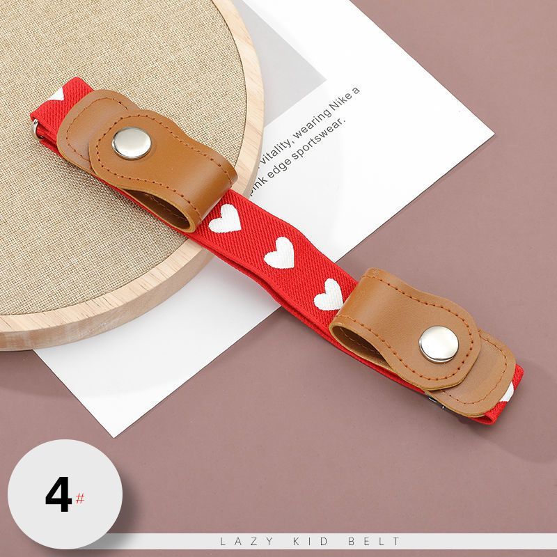 Children's elastic belt cartoon pattern primary school students' belt baby pants anti-fall medium and large children's belt waist belt