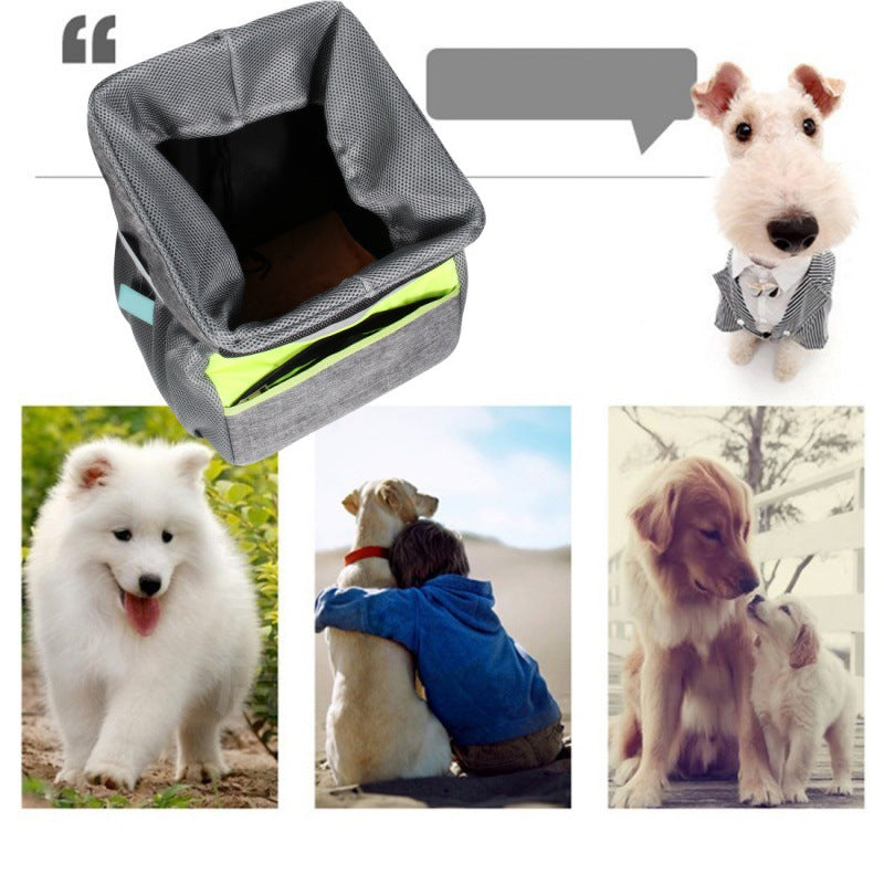 Pet bag bicycle basket pet bag portable pet bag bicycle head basket pet electric vehicle frame supplies
