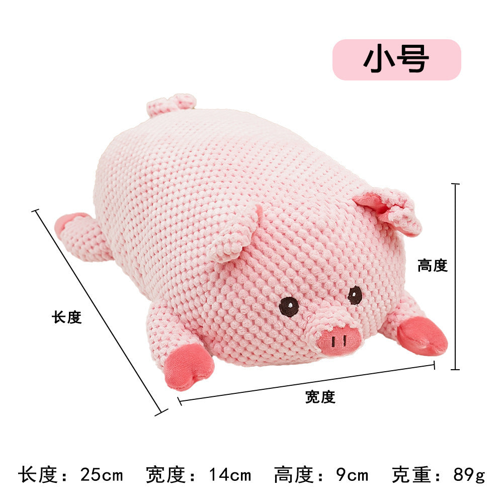 Plush Dog French Bulldog Bite-resistant Ball Rope Sounding Toy Fruit Cartoon Animal Cat Kitten Pet Supplies