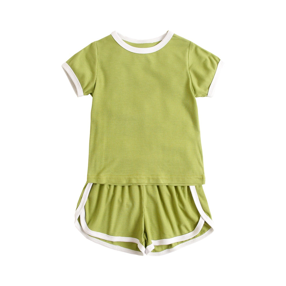 Korean style children's clothing summer baby clothes short-sleeved two-piece set ins baby clothing baby clothes children's suit