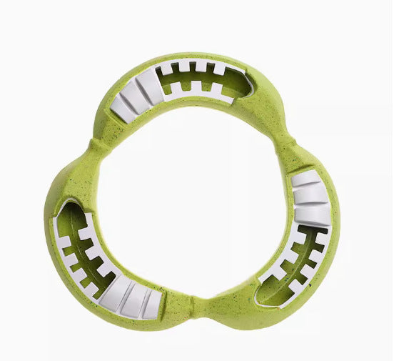 Amazon cross-border pet hot-selling large dog toy natural rubber leaking food grinding teeth cleaning teeth educational sound bite resistant