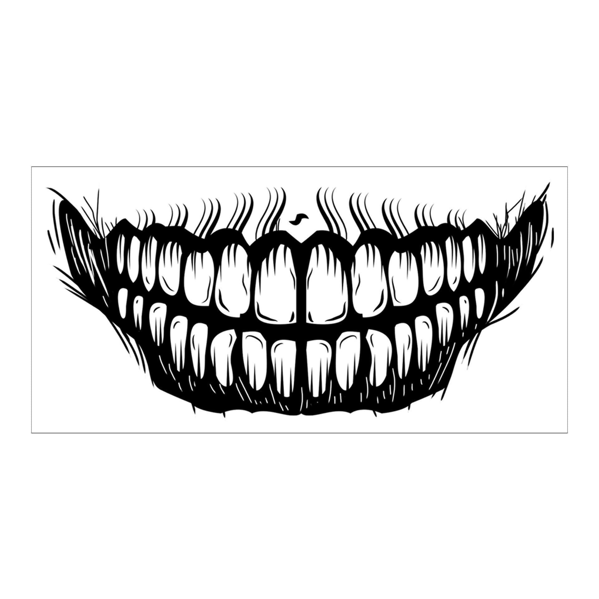 New foreign trade Halloween mouth tattoo stickers party horror makeup horror funny lip makeup DIY mouth stickers