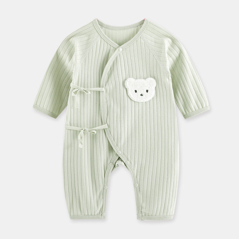 Newborn clothes boneless butterfly clothes four seasons monk clothes baby net celebrity bear bottom thin baby jumpsuit