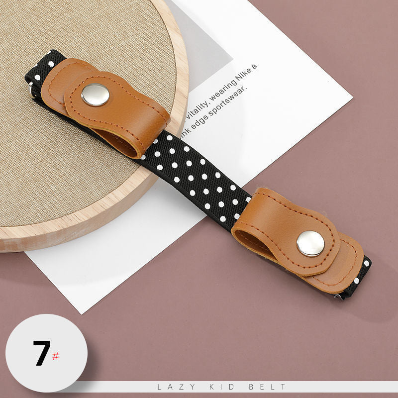 Children's elastic belt cartoon pattern primary school students' belt baby pants anti-fall medium and large children's belt waist belt