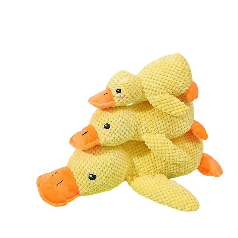 Spot dog toy plush sleeping duck chew-resistant teething sound-relieving small and medium-sized dog pet sound toy