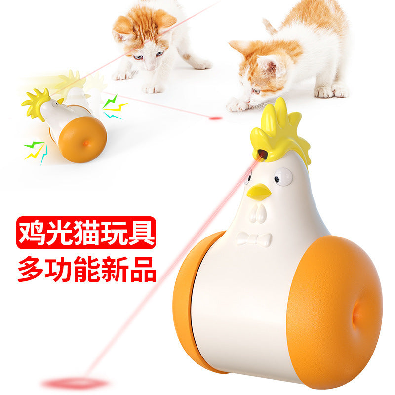 Pet supplies Amazon's new product explosion model electric vocal tumbler laser infrared ray tease cat toy