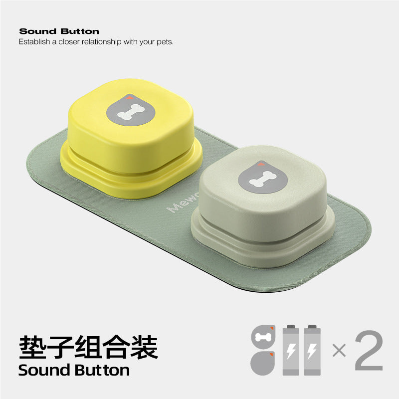 Pet communication button recording button vocal training dog talking button squeeze box button dog toy