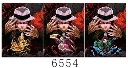 Anime 2D mobile phone stickers modern 3D mini mobile phone stickers refrigerator 3D decorative stickers Halloween creative stickers