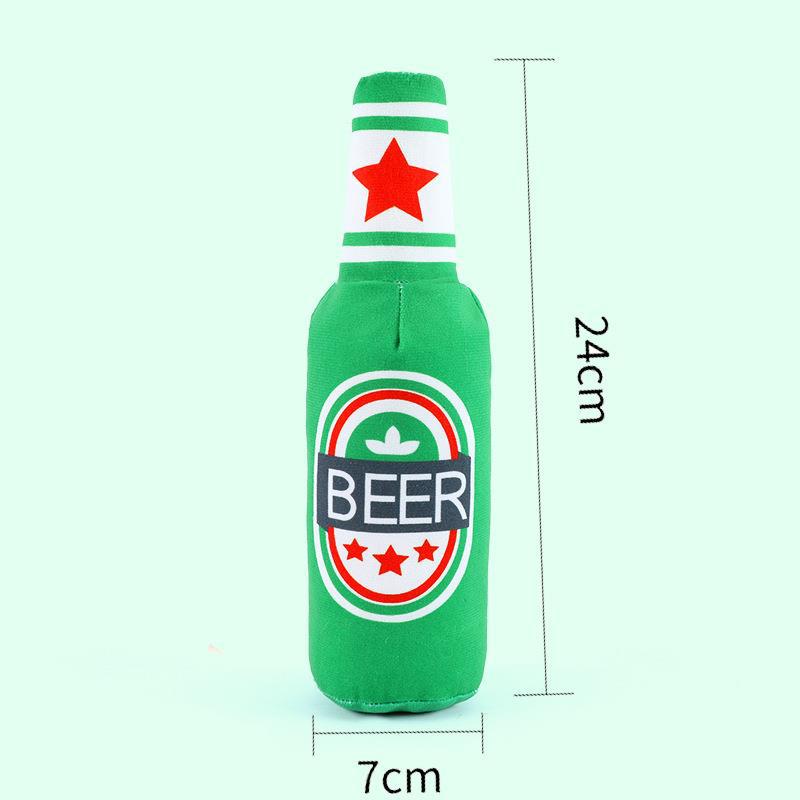 Dog chewing sound toy fun pizza BB interactive training resistant to tearing simulation pet teething toy