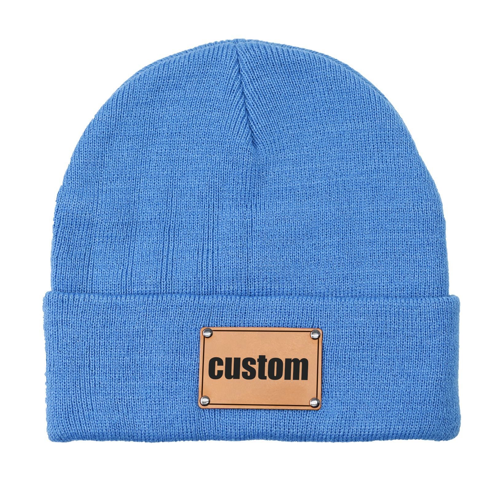 Engraved beanie, knitted baby beanie for toddlers boys girls adults