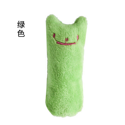 Cat Toys Pet Plush Catnip Toy Expression Thumb Toy With Sound Paper Bite-resistant Teething Cat Toy