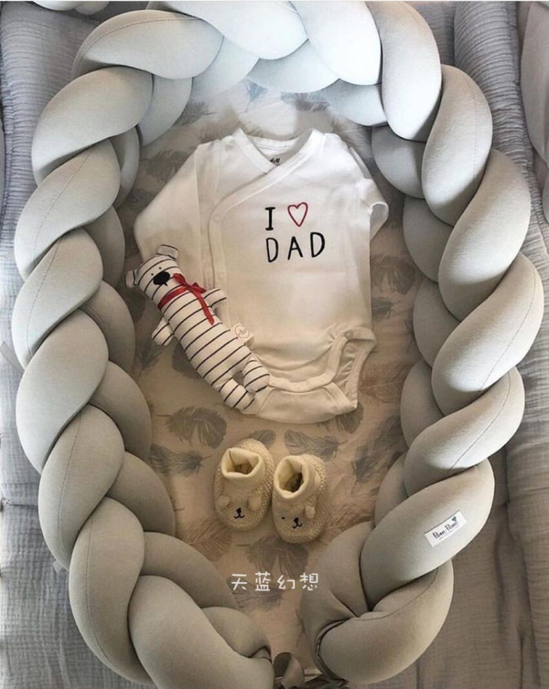 INS portable bionic newborn bed mid-bed crib woven fence protection anti-pressure newborn baby crib