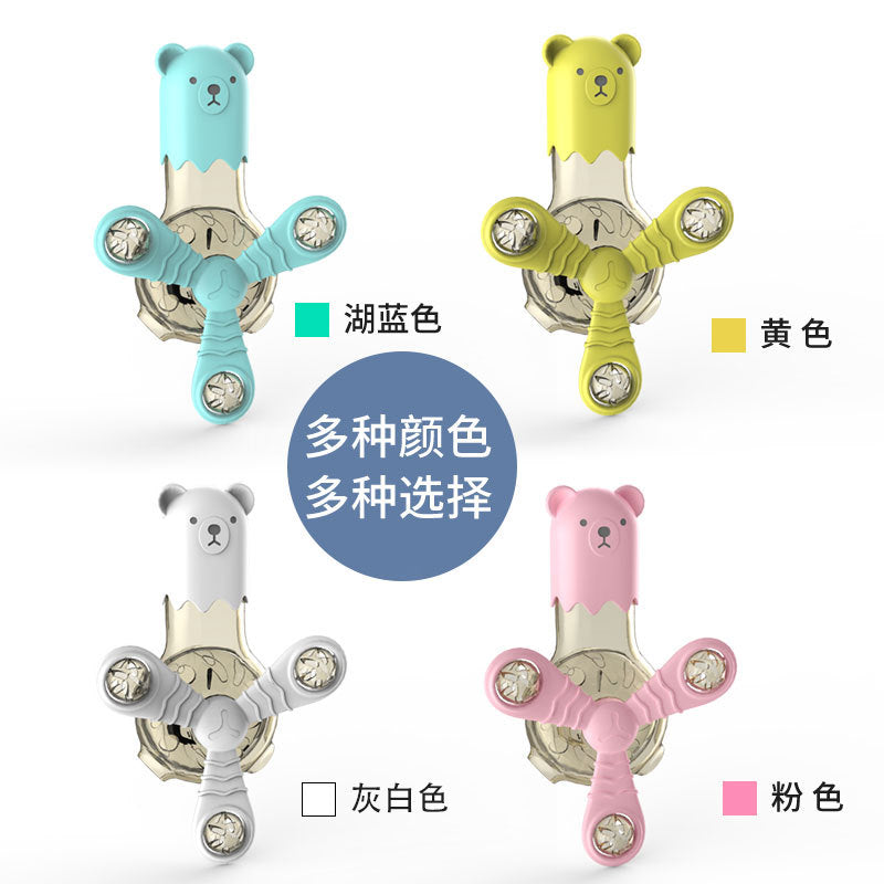 Pet Toy Multifunctional Cat Windmill Suction Cup Toy Flash Chewing Self-Hi Cat Toy Wholesale