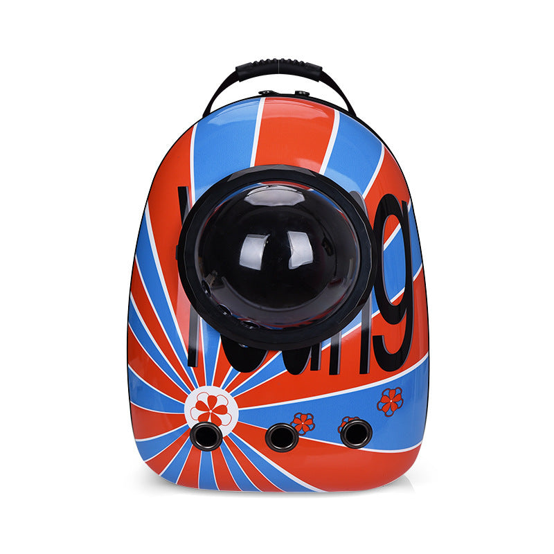 New style cat walking pet bag breathable portable backpack cat dog schoolbag large capacity lightweight space cat bag