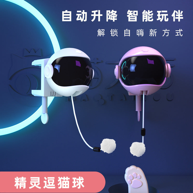 Tianyuan pet electric cat toy elf ball automatic lifting cat self-entertainment toy cross-border hot selling products