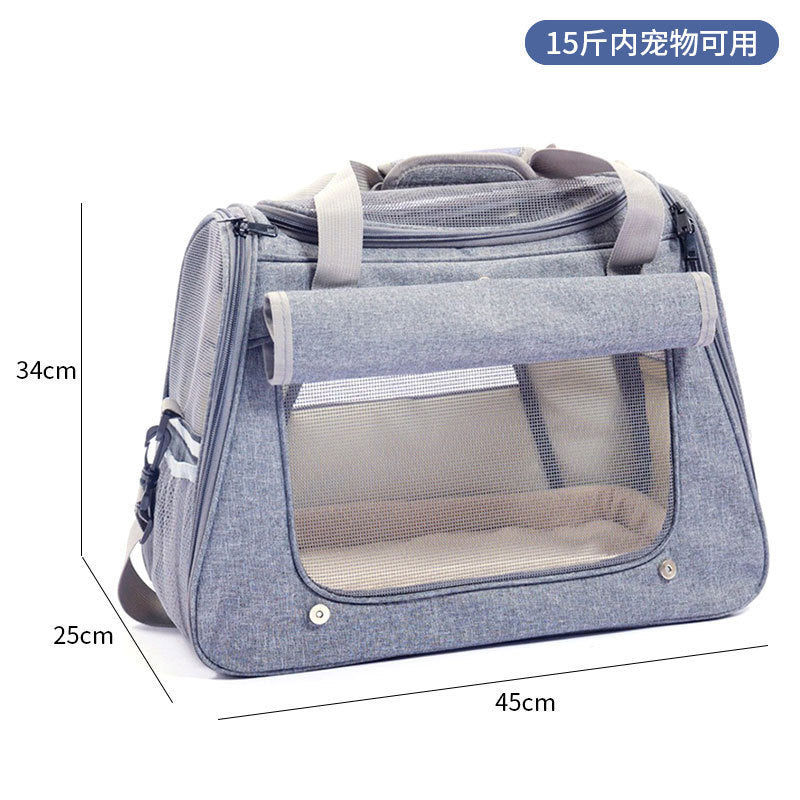Spot pet bag portable breathable car cat bag hand-held foldable pet box multifunctional dog bag cross-border