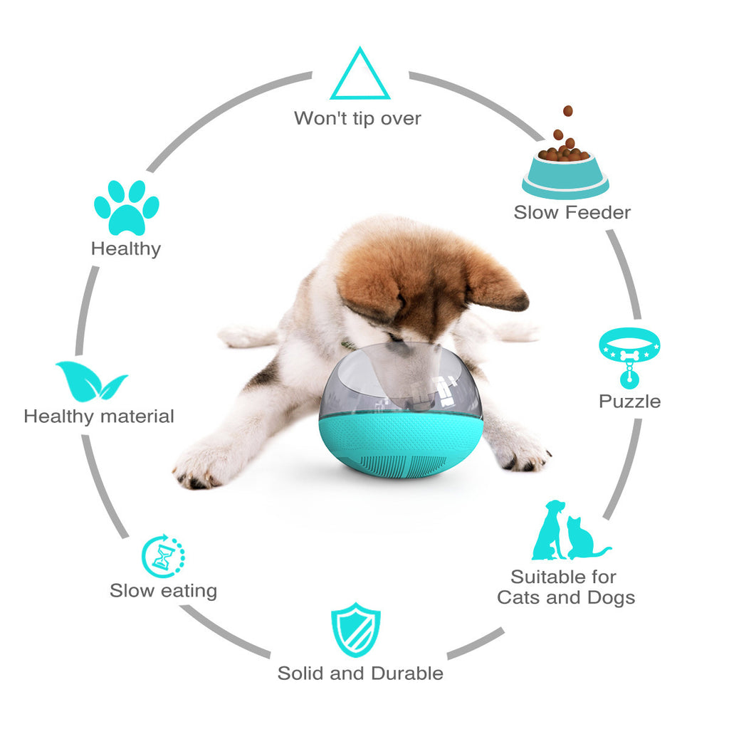 Amazon's best-selling anti-spill dog food bowl, slow feeding, anti-choking round bowl, creative tumbler bowl toy, easy to clean pet
