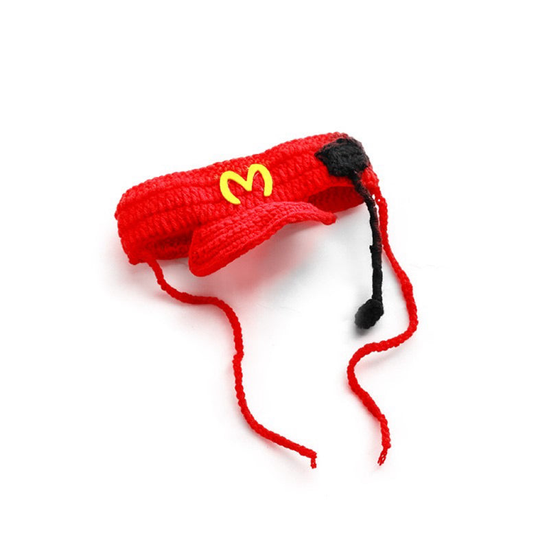 Funny Pet Cat Clothes McDonald's Cute Hat Bib Skirt Waiter British Shorthair American Shorthair Cat Transformation Costume