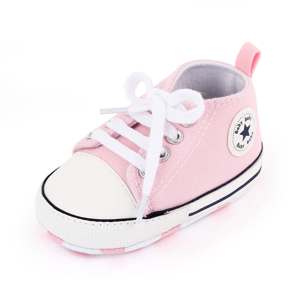 Baby shoes spring and autumn baby shoes soft bottom star canvas toddler shoes baby shoes wholesale 2486 total