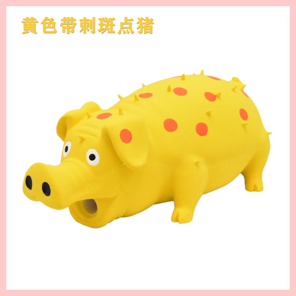 Dog sound toy screaming pig latex bite-resistant self-entertainment boredom relief puppy Corgi large dog pet dog supplies
