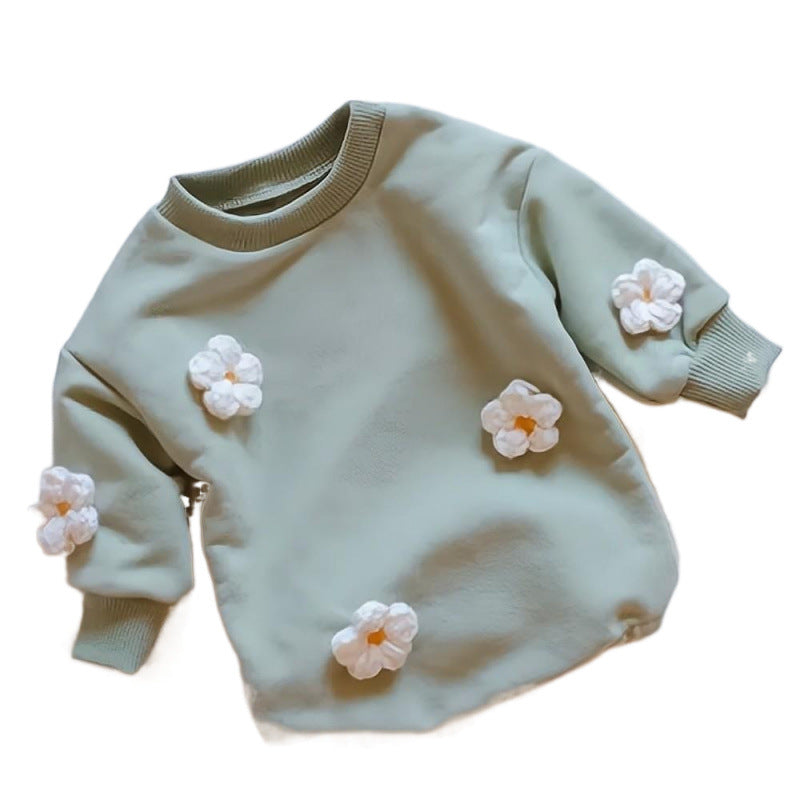 INS new baby jumpsuit spring and autumn infant three-dimensional baby thin romper net celebrity baby crawling clothes