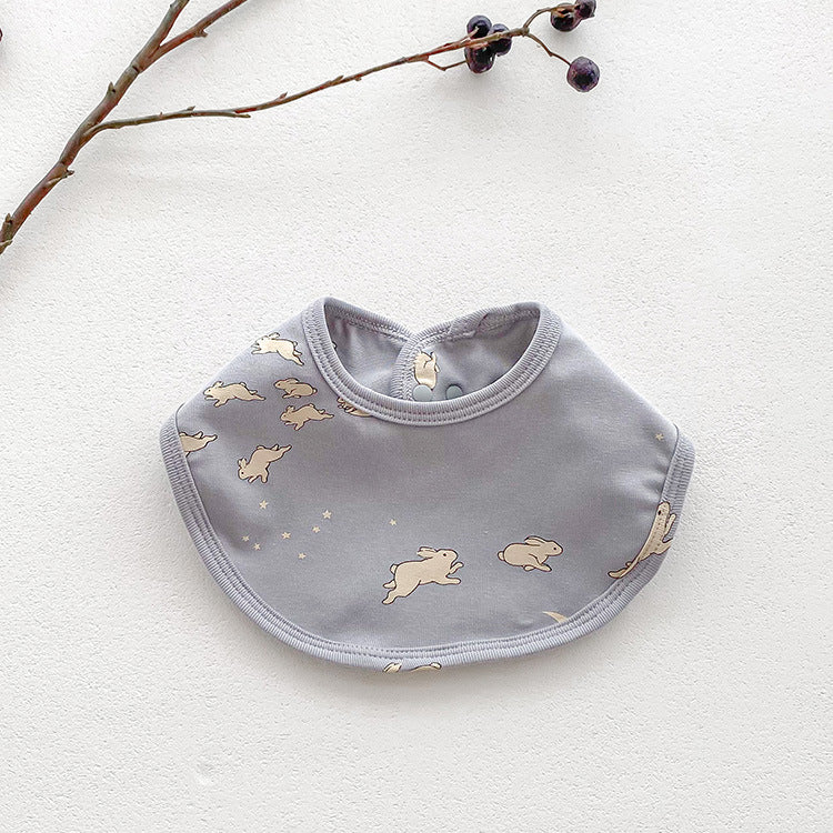 Spring and Autumn Baby Bibs Double-layer Cotton Bibs Baby Bibs Scarf Children's Cute Bibs Four Seasons