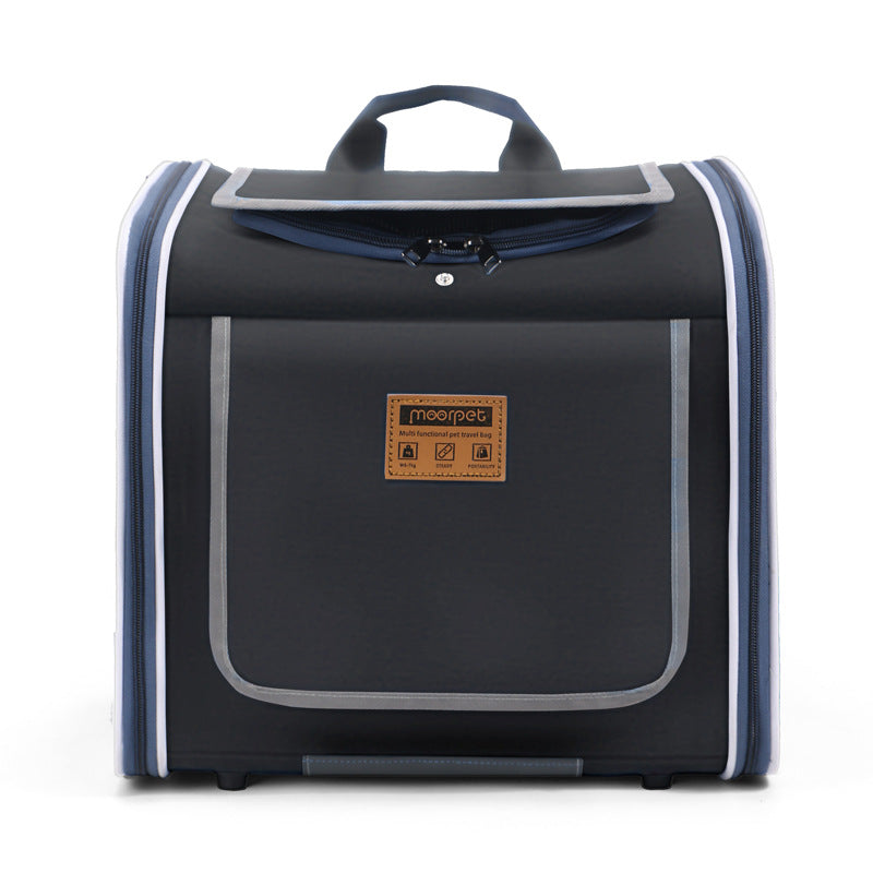 Motorcycle pet bag, bicycle bag, convenient to go out, can be cross-body, can be double-shoulder, easy to fold, cat bag, pet bag