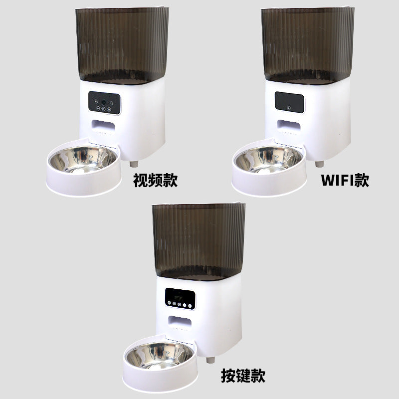 Factory direct pet smart feeder cat automatic feeding bowl dog food cat food remote video feeding machine