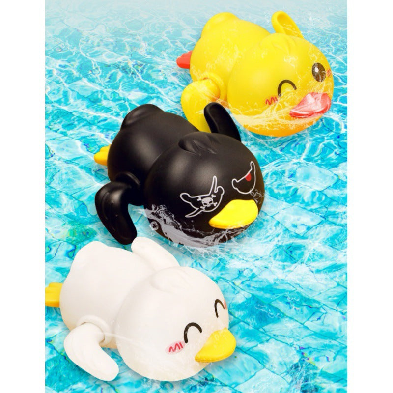 Little Yellow Duck Little Dolphin Playing Water Baby Bath Toys Bathroom Baby Children Bathing Swimming Tiktok Toys