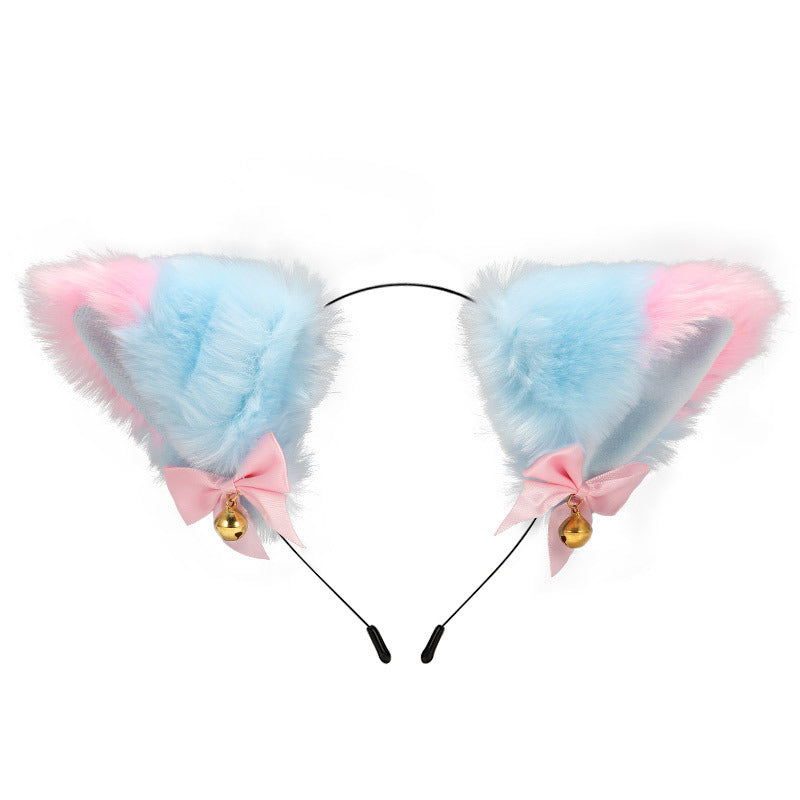 Amazon cross-border cat ear bell headband Cos cat girl hair accessories Christmas Halloween headdress accessories