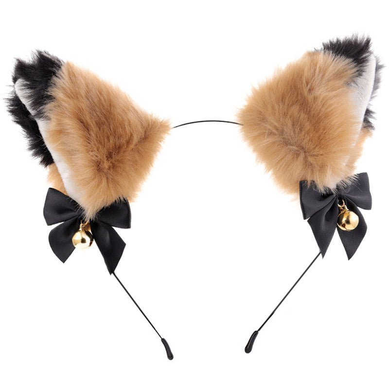 Amazon cross-border cat ear bell headband Cos cat girl hair accessories Christmas Halloween headdress accessories