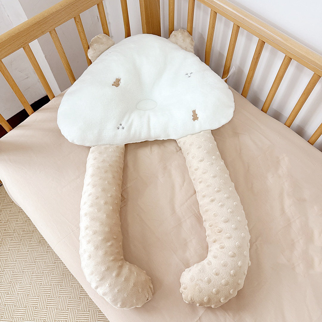 ins baby comfort pillow bean velvet U-shaped pillow anti-head tilt shaping pillow anti-startle baby sleeping pillow