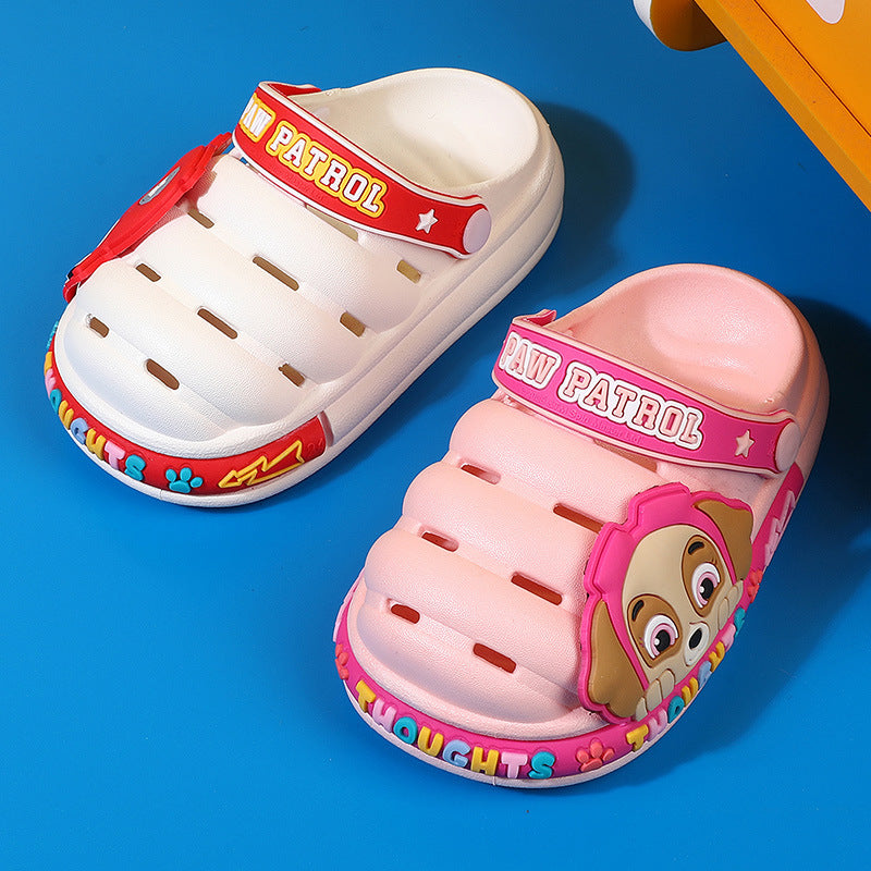 Paw Patrol Summer Children's Cartoon Croc Shoes for Men and Women Baby Home Non-Slip Sandals Caterpillar Sandals Wholesale