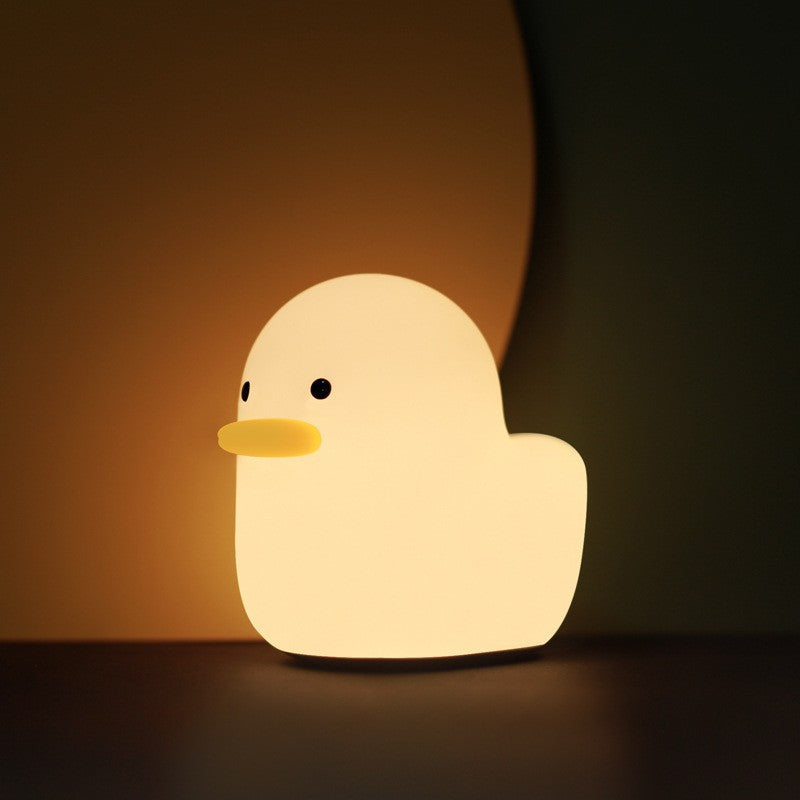Dai Dai Duck silicone pat lamp USB charging baby feeding eye protection night light bedroom bedside sleep LED table lamp