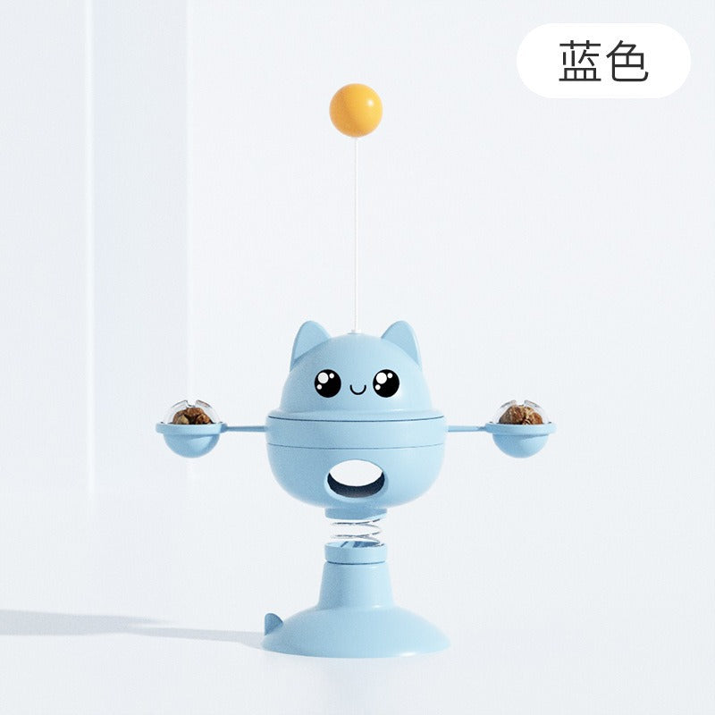 Cross-border new pet toys cat educational leaking toys to relieve boredom suction cup spring cat amusement tool cat amusement toy