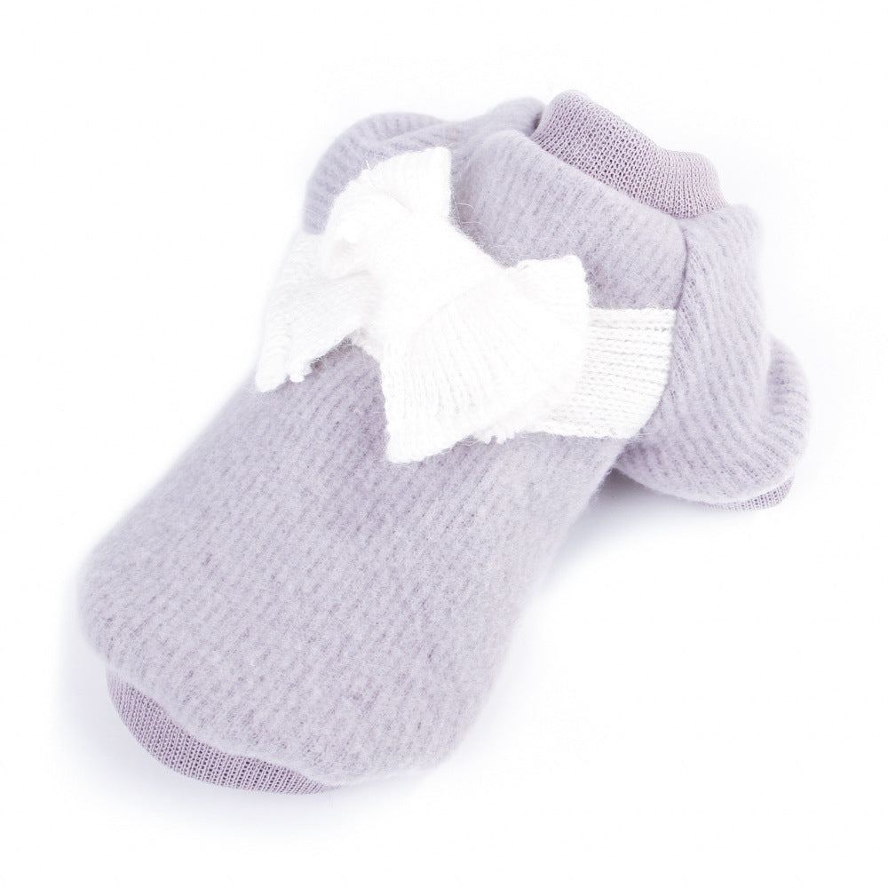 T Manufacturer New Pet Clothes Coral Fleece Puppy Clothes Cartoon Elk Dog Transformation Clothes Autumn and Winter