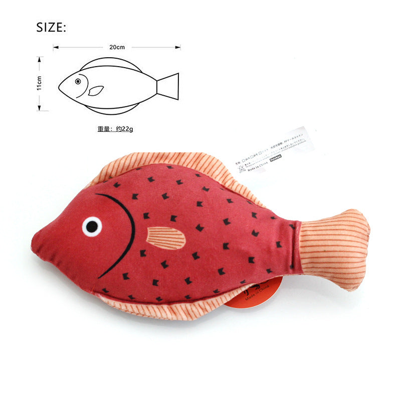 Cat toy fish simulation mint self-entertainment molar chewing cat stick kitten pet supplies cat toy