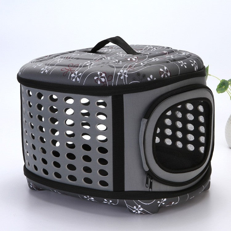 Cross-border popular EVA pet bag, foldable and portable, car-mounted pet bag, hand-held crossbody cat and dog bag